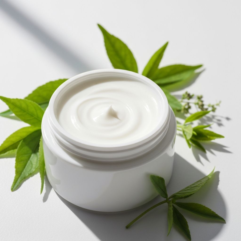 Herbal cream product representation